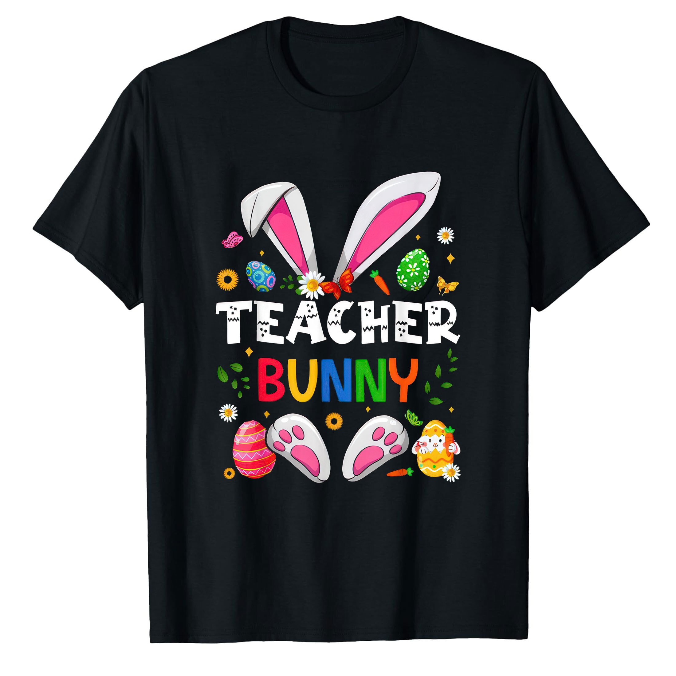 AALJY Cute Teacher Bunny Ears & Paws Easter Eggs Easter