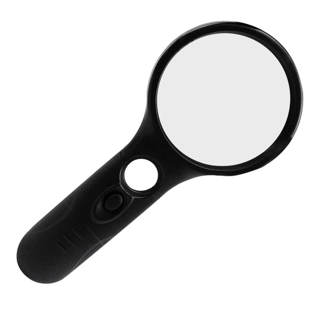 IROINID 45X Handheld 3 LED Light Magnifier For Reading Magnifying Glass Lens Jewelry
