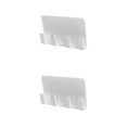 thumbnail image 3 of Decodeary Stick Mobile Phone Holder Charging Rack Shelf Wall Stand Bracket Storage Hook white 2Set, 3 of 6