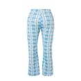thumbnail image 5 of Women Plaid Pajama Pants Sleepwear Drawstring Cotton Loose Bottoms, 5 of 5