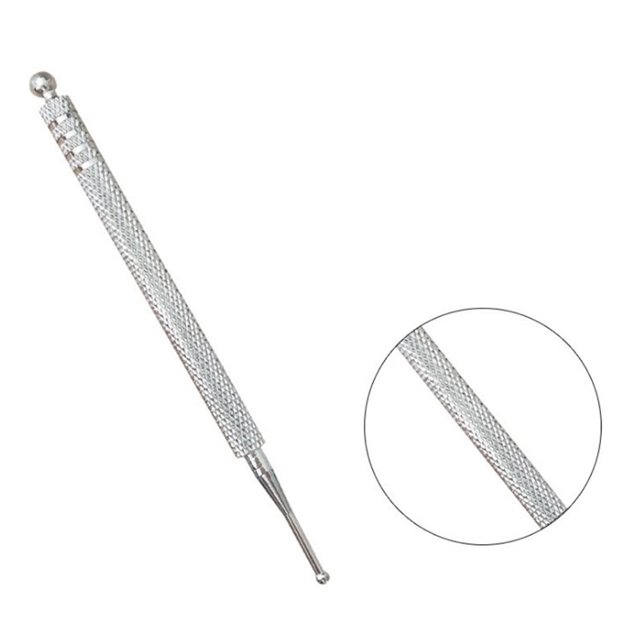 Lubelski 10cm Stainless Steel Acupuncture Point Probe Ear Auricular Pointer Massage Pen