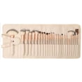 thumbnail image 1 of Cosmetic Brush Kit, Wooden Handle Makeup Brush Tool Professional Super Soft Portable with Storage Bag for Professional Use, 1 of 8