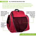thumbnail image 3 of Champion Sports BP1810RD Sac à Dos Tout Usage de Luxe 18 x 19 x 10 Po, Rouge, 3 of 7