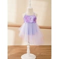 thumbnail image 2 of Manyakai Robe de Danse Ballet pour Filles, Dos Croisé à Sequins, Tutu en Tulle, Justaucorps, Danse Lyrique, Violet m, 2 of 7