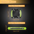 thumbnail image 3 of Unique Bargains 10Pcs Car Door Handle Protector Carbon Fiber Reflective Sticker Door Handle Protective Film Decals Green, 3 of 7
