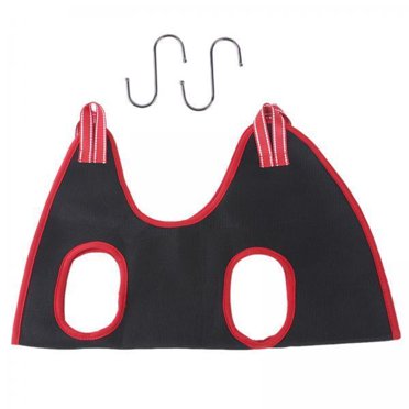 Bunblic 2xPet Cat Grooming Hammock Restraint Towel Bag for Bath Nail Trimming S RED 2 Pcs