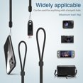 thumbnail image 2 of ORUYROP Adjustable Nylon Wristlet Strap Lanyard, with Keychain String, Black & Multicolor, 9.5 inch, 6 Pack, 2 of 7