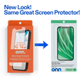 thumbnail image 3 of onn Corning Glass Screen Protector for iPhone® 12 / 12 Pro, Made with Durable Glass by Corning™ for Ultimate Drop & Scratch Protection, Includes Advanced Easy Application Tray, 3 of 8