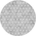 thumbnail image 1 of Ahgly Company Tapis Rond Lavable en Machine Intérieur Transitionnel Gris Foncé, 6 Pieds Rond, 1 of 7