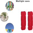 thumbnail image 3 of Estbridg Casewin Braided Twisted Silk Ropes 8mm Diameter Soft Solid Braided Twisted Ropes Decorative Twisted Satin Shiny Cord Rope for All Purpose and DIY Craft (Red 1 Piece), 3 of 6
