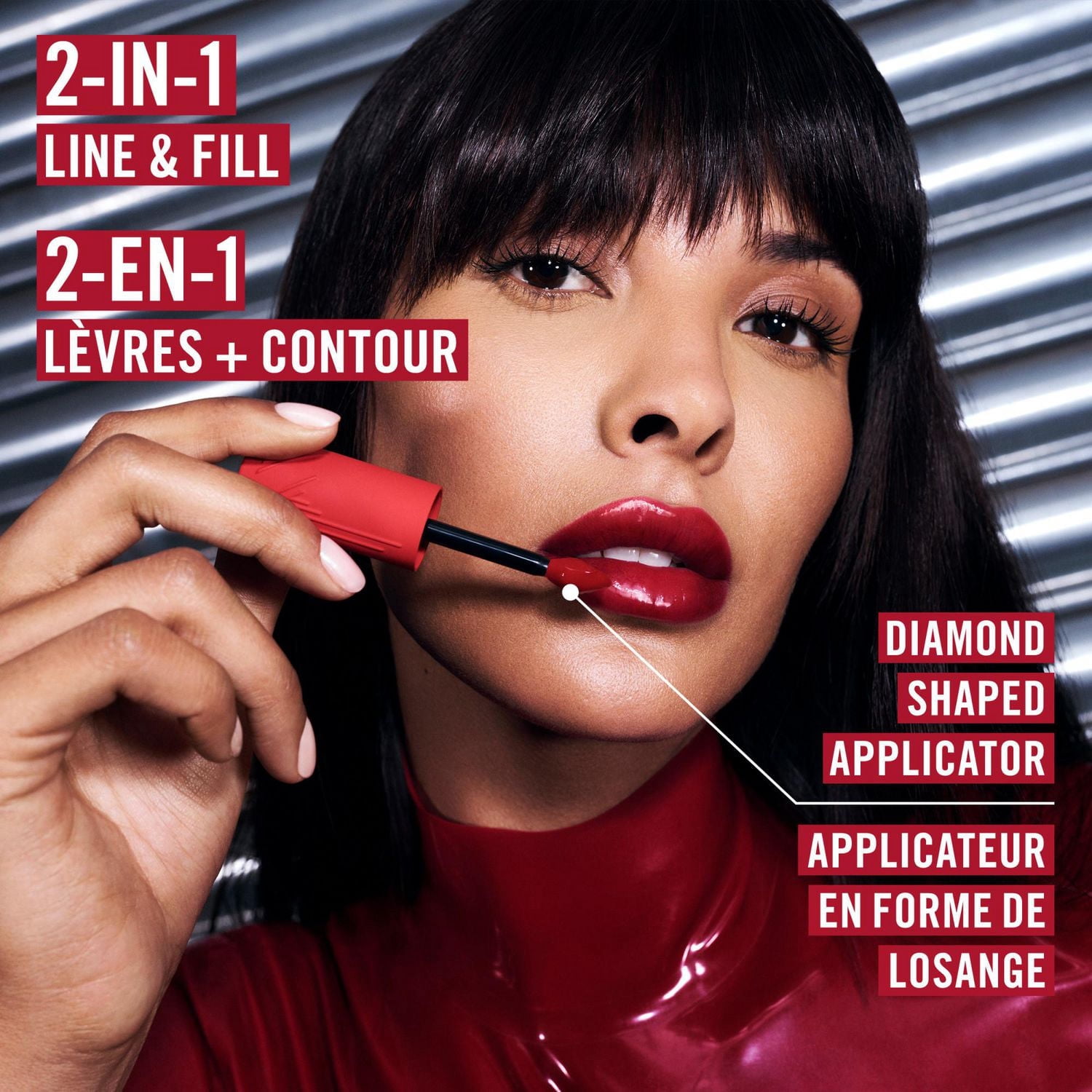 Rimmel Encre à lèvres Thrill Seeker Lip Latex, Rouge à lèvres liquide, Brillant à lèvres, Rouge à lèvres, Encre à lèvres, Brillance lisse, Hydratation, Acide hyaluronique, Vitamine E, Aloe vera