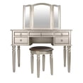 thumbnail image 5 of Poundex Furniture Wood Vanity Set with Mirror and Stool in Cherry Color, 5 of 5