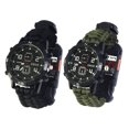thumbnail image 3 of Montre Multifonctionnelle Extérieure Alliage Portable Survie LED Torche d'Urgence Corde Boussole Sifflet Horloge Bracelet Montre USB Rechargeable Résistante aux Attaques, 3 of 7