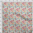 thumbnail image 4 of oneOone Cotton Cambric Red Fabric Abstracts Craft Projects Decor Fabric Printed By The Yard 56 Inch Wide, 4 of 4