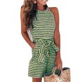 thumbnail image 1 of Innerwin Combinaisons Sans Manches Femme Combishort Plage Jambe Grand Décontracté Combinaison Vert m, 1 of 2