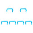 thumbnail image 3 of simhoa 6 Pcs Pet Cage Handle Cages Cat Carrier Hamster Squirrel Crate Handle Blue, 3 of 8