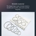 thumbnail image 2 of Hinged Links Ring Book Binder Scrapbooks Albums Calendars Stable Durable Convenience Keyring Photo Binding Rings Portable DIY Making Handicraft Supplies Type 4, 2 of 9