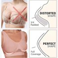thumbnail image 4 of Women's Rhinestone Sports Bra - Hollow Back Design w/ Wide Strap Support | Anti-Sagging Wireless Bra for Workouts & Mature Figures, 4 of 4