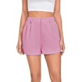 thumbnail image 1 of ORUYROP Women's Asymmetrical Solid Overlap Bodycon Workwear Skirt, 1 of 7