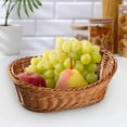 thumbnail image 4 of Assiettes à Fruits Harpily en Rotin Petite Assiette à Fruits Dessert en Rotin Salon Plateau Ménager Panier de Rangement pour Pain, 4 of 4
