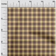 thumbnail image 2 of oneOone Velvet Yellow Fabric Check Dress Material Fabric Print Fabric By The Yard 58 Inch Wide, 2 of 4