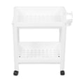 thumbnail image 2 of Étagère de Salle de Bain à 4 Niveaux Robuste, Grand Espace de Rangement, Rangement d'Angle, Design Blanc Élégant, Usage Polyvalent, Matériau Plastique, Blanc, 28.4 Pouces, 2 of 7