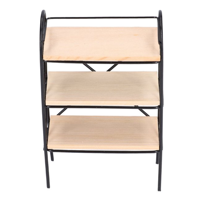 1:12 Maison de Poupée Bibliothèque, Simulation Miniature Bibliothèque Style Simple Finition Multifonction pour Maison de Poupée Salle d'Étude pour Salle de Séjour Maison de Poupée