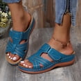 thumbnail image 1 of LSLJS Sandales Femmes Été Dames Décontractées à Talon Compensé Pantoufles Sandales Romaines Chaussures pour Femmes, 1 of 6