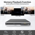 thumbnail image 4 of DVD Players for CD/DVD's, Compact DVD Player Supports NTSC/PAL System with RCA Stable Outputs/USB 128G Input, Contains Remote Control and RCA Cable(Without HDMI Cable), 4 of 5