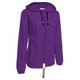 thumbnail image 3 of xiaxaixu Women Packable Rain Jacket, Outdoor Hooded Windbreaker with Adjustable Drawstring, 3 of 6