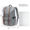 thumbnail image 2 of KAUKKO Laptop Outdoor Backpack, Traveling Rucksack Fits 15.6 Inch Laptop(5-13-GREY), 2 of 5
