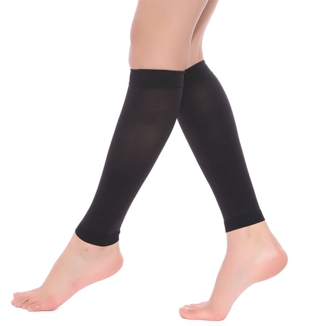 Guardoinrt Womens Calf Compression Stockings For Comfortable And Protective Compression Comfortable Stockings Nylon black L 1Set