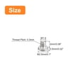 thumbnail image 2 of Unique Bargains M1.4x0.3x2mm Lot de 50 Vis Plates Rondes en Métal pour Machine à Entraînement Phillips, 2 of 5