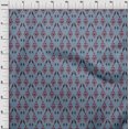 thumbnail image 3 of oneOone Viscose Jersey Fabric Argyle Style Ikat Print Fabric BTY 60 Inch Wide, 3 of 5