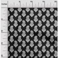 thumbnail image 2 of oneOone Georgette Viscose Black Fabric Block Dress Material Fabric Print Fabric By The Yard 42 Inch Wide, 2 of 5