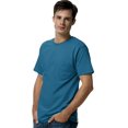 thumbnail image 1 of Hanes TAGLESS Men`s Pocket T-Shirt, S, Sapphire, 1 of 1