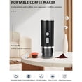 thumbnail image 4 of Cafetière Espresso Portable Cafetière Espresso Rechargeable Noire Espresso Portable Petite pour la Conduite en Plein Air, 4 of 9