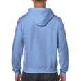 thumbnail image 2 of Gildan Men's Fleece Zip Hooded Sweatshirt Carolina Blue Small, 2 of 2
