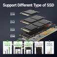 thumbnail image 4 of M.2 NVME to PCIe 4.0 3.0 Adapter With Aluminum SSD Heatsink, NVMe 64Gbps Gen4 PCIE x1 X4 X8 X16 Expansion Card for Desktop PCIE x4, 4 of 6