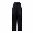 thumbnail image 4 of Women's Casual Solid Color Button-Front Jeans with Zipper Pockets for Everyday Wear, 4 of 8