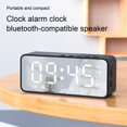 thumbnail image 4 of Haut-parleur Sans Fil Boc G50, Conception à Surface Miroir Mini, Prise en Charge Carte TF, Haut-Parleur 2-en-1 Pratique Compatible Bluetooth, Réveil pour, 4 of 10