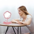 thumbnail image 4 of Miroir de Maquillage Tournesol avec Plateau de Rangement, Organisateur de Coiffeuse Rotatif pour Bureau, Miroir de Beauté Cosmétique Portable, 4 of 6