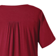 thumbnail image 2 of Woman Plus Size Short Sleeve Floral Blouses Henley T-Shirts V Neck Button Tunic Tops  M-4xl, 2 of 3