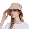 thumbnail image 1 of Women Sun Hat Wide Brim Protection Beach Hat Adjustable Bucket Hat Summer Hats, 1 of 4