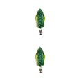 thumbnail image 3 of QualitChoice 1/2/3/5 Fish Lure Artificial Bait 8cm Workmanship Compact Size No Burrs Exquisite Rotating Lures Fishing Tackle Dark Green 2PCS, 3 of 6