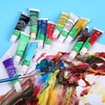 thumbnail image 1 of 12 Colors Oil Paint 6ml with Drawing Pigment Brush Painting Set Education, 1 of 9