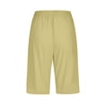 thumbnail image 5 of Timegard Womens Plus Size Shorts Elastic Waisted Drawstring Lightweight Casual Knee Length Shorts with Pockets, 5 of 5