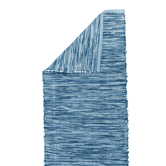 Fabstyles Shadows 100% Cotton Table Runner, Cloth Runner, 13x72, Indigo