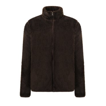 Penkiiy Men's Short Clothes Cotton Jacket Thickened Long Sleeve Hooded Zipper Pocket Coat S Coffee