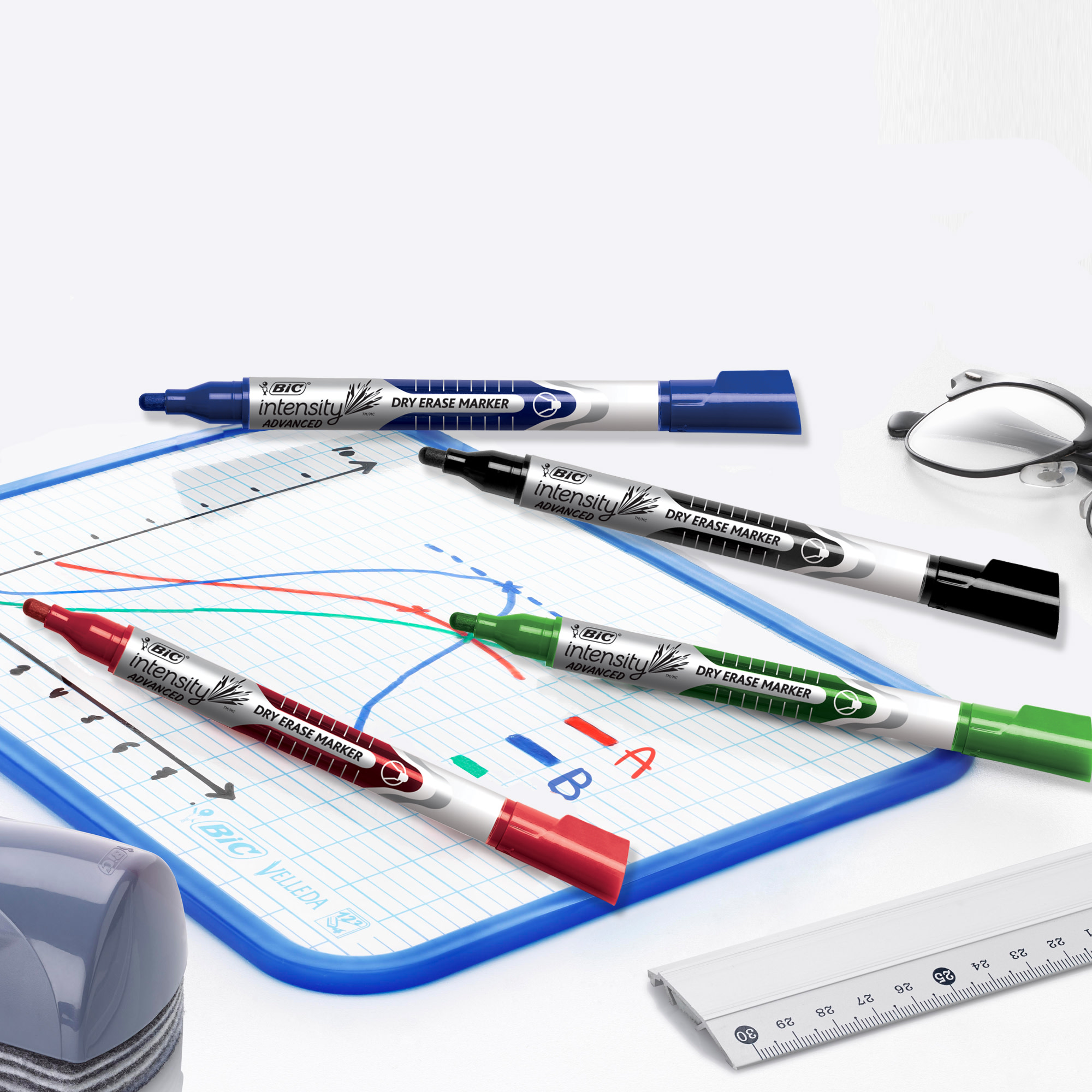 BIC Intensity Advanced Colourful Dry Erase Markers